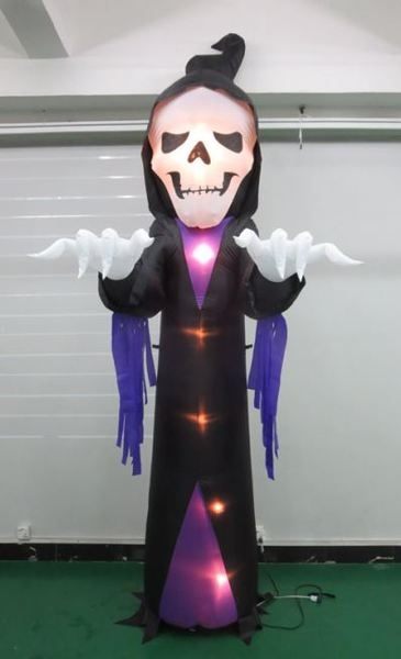 節慶王【W007882】充氣長帽骨頭人，萬聖節/萬聖充氣/擺飾/好收納/會場佈置/打卡神器/拱門