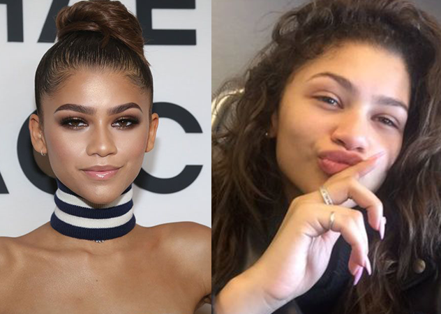 歐美名人妝前妝後