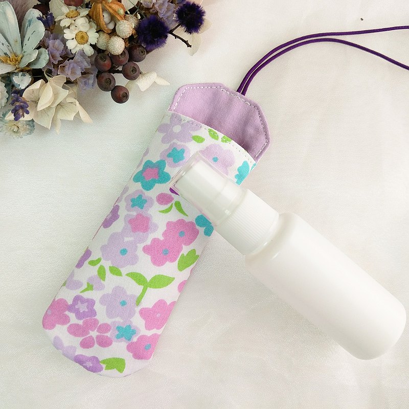 小紫花。加護靈筆型收納套 / 隨身酒精噴瓶+掛酒精袋