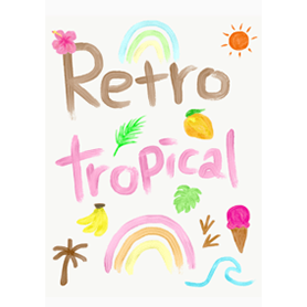 レトロなトロピカルの着せ替え