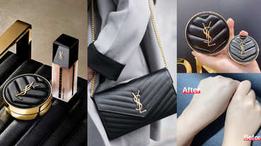 YSL經典包變粉餅！全球轟動限量皮革氣墊粉餅登台，超可愛「掌心大」尺寸連迷你包都裝得下