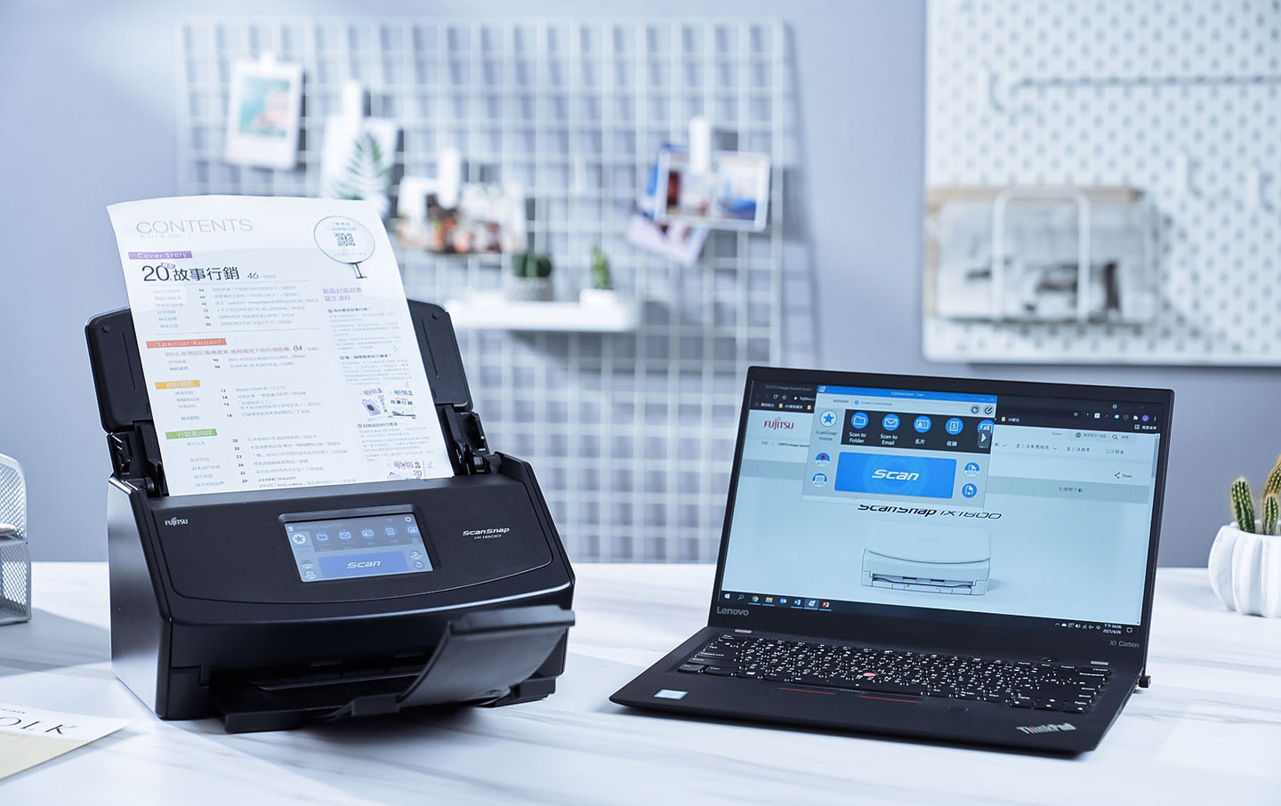 搭配 iX1600 使用的電腦端應用程式 SnapScan Home 2.0 同時兼具了硬體驅動、功能設定、掃描任務執行與文件管理…等多合一功能。