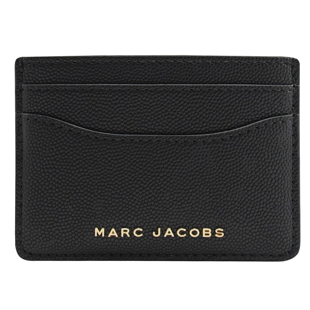 MARC JACOBS 馬克賈伯 專櫃商品 金屬LOGO信用卡名片夾.黑