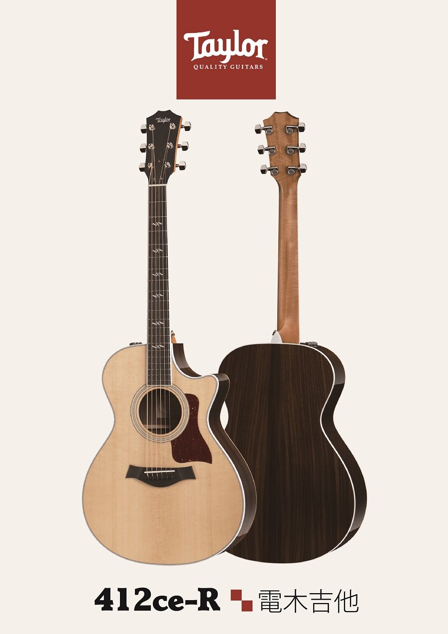 【非凡樂器】Taylor 412CE-R電木吉他/ 贈原廠背帶+超值配件包/公司貨保固
