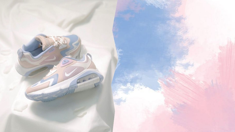 NIKE AIR MAX200「寧靜藍×果凍粉」