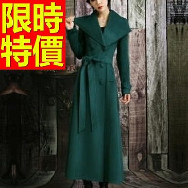 毛呢風衣 長版-獨一無二韓版防寒羊毛女大衣外套62v29【巴黎精品】