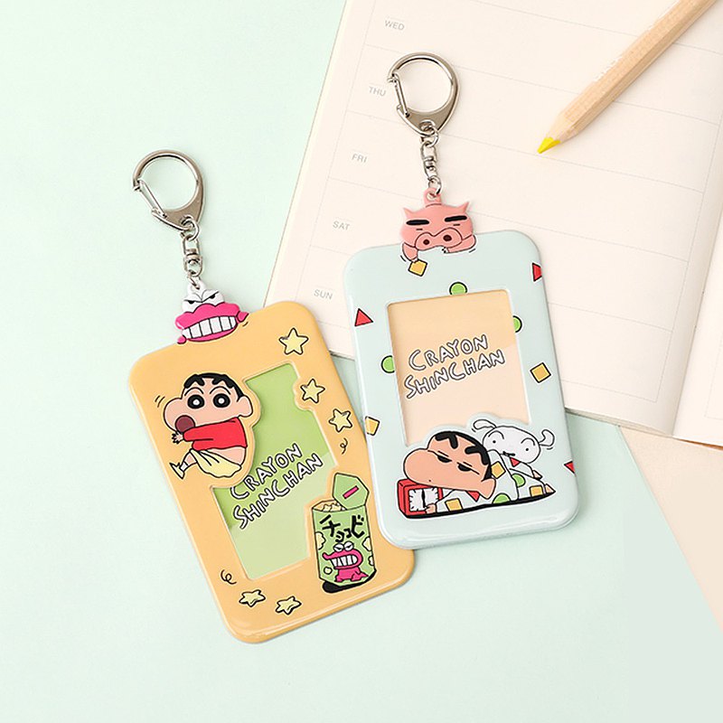蠟筆小新造型票卡夾-票夾 PVC卡套 證件套 識別證套