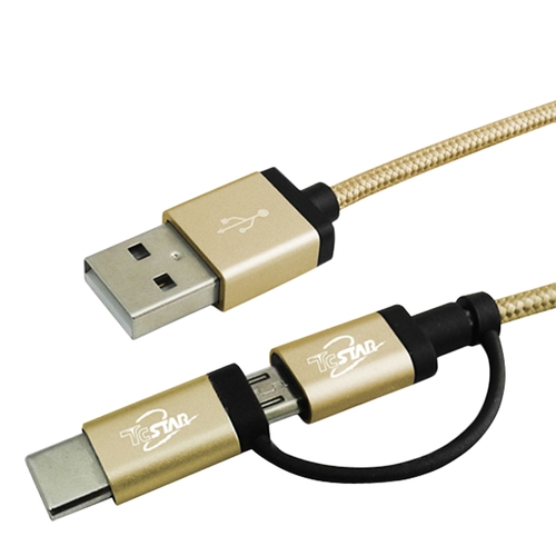 Micro USB–鋁合金接頭，通過搖擺及插拔測試，有效遮蔽並減少電磁波影響Type C–兼容Nokia N1/ HTC 10/ 小米4C/ Apple New Macbook/ Chromebook