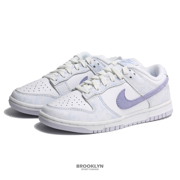 NIKE 休閒鞋 WMNS DUNK LOW YELLOW STRIKE 白紫 渲染 女 (布魯克林) DM9467-500