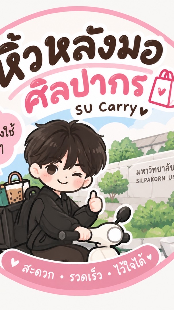 J-CARRY รับหิ้ว-รับส่ง🛵 ทั่ว ม.ศิลปากร