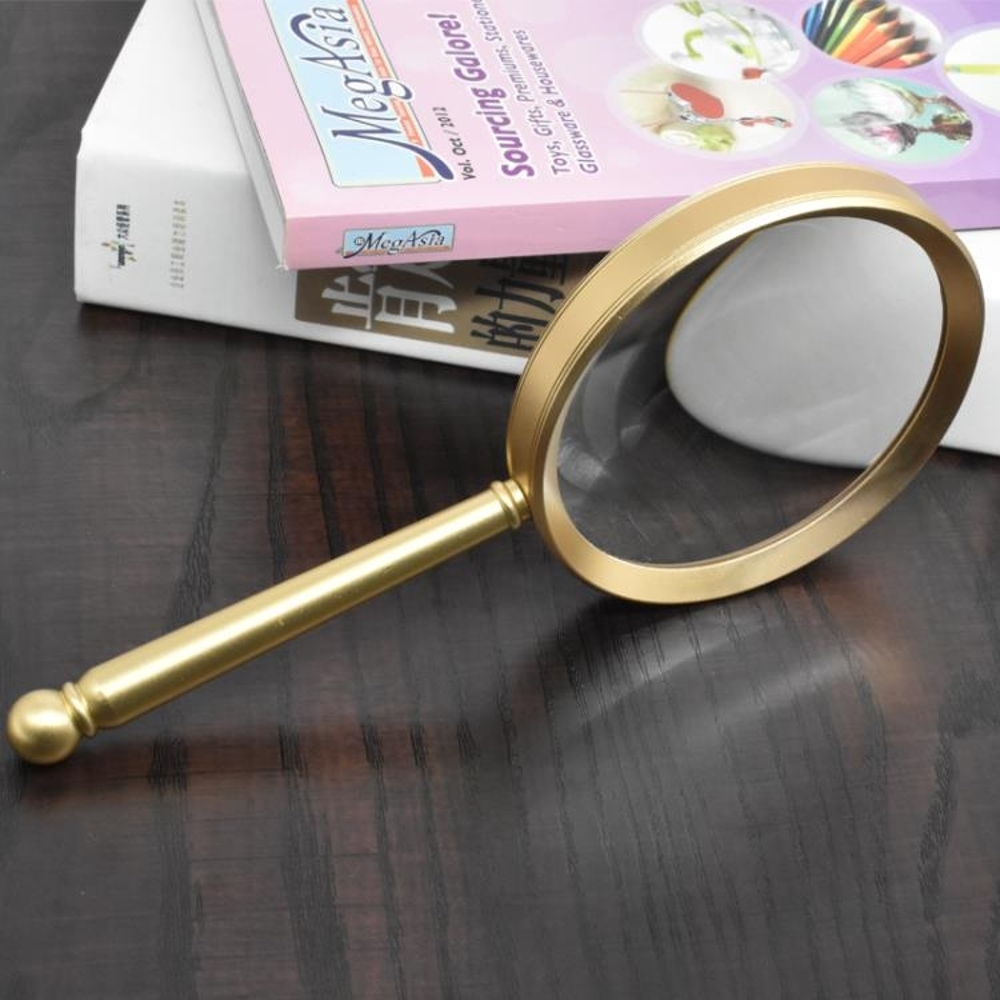 100大直徑手持放大鏡 20倍 老人閱讀高清高倍10倍學生擴大鏡