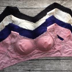 伊黛爾 頂級裸紗防擴無鋼圈蠶絲冰涼胸罩 M-XXXL- 型