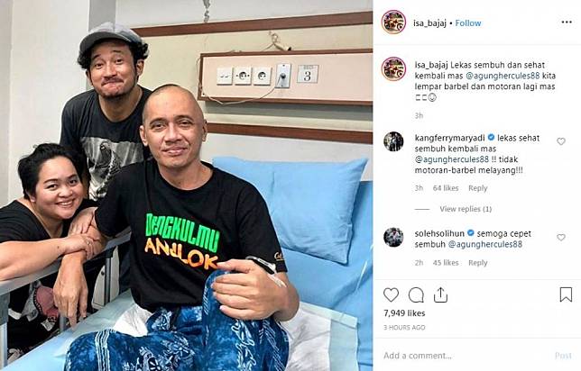 Agung Hercules Sakit Tumor, Kini Berubah Drastis