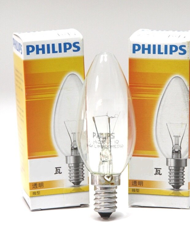 飛利浦PHILIPS/ 蠟燭型 燈炮 60W 220V E14/永旭照明PH-60W22014RF