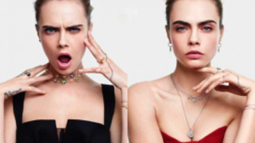 超模卡拉扮鬼臉裝優雅都美麗！搶鮮代言DIOR「Rose des Vents羅盤玫瑰」珠寶新品