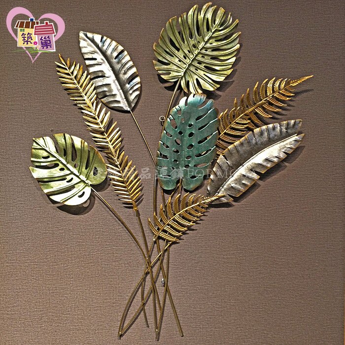 工業風立體鐵藝掛畫壁飾(開枝散葉) LOFT仿舊噴漆浮雕畫 復古懷舊風傢飾 臥室床頭居家生活牆面掛飾吊畫【築巢傢飾】