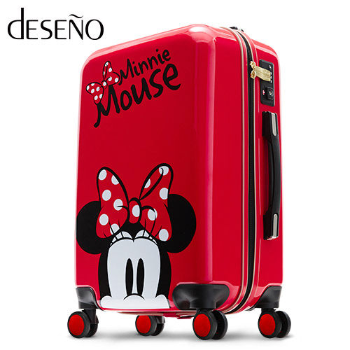 Deseno 迪士尼 Disney 米奇 米妮 可愛 奇幻之旅 多色 鏡面 拉鍊箱 旅行箱 20吋 行李箱 CL2609