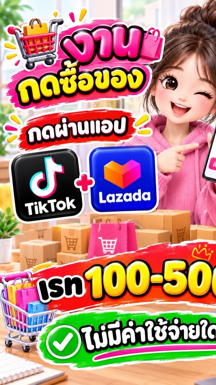 งานกดของ TikTok Lazada ทีมโอ