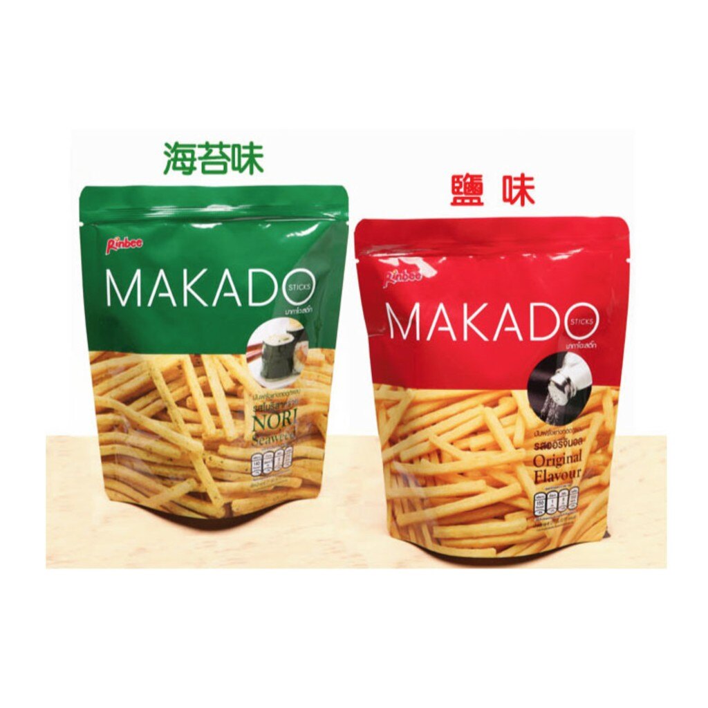 泰國 MAKADO 麥卡多薯條(27g) 鹽味/海苔【櫻桃飾品】【24483】
