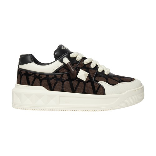 One stud XL iconographic canvas print sneakers