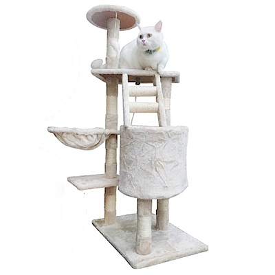 寵喵樂 四層時尚多功能造型貓跳台 TW028