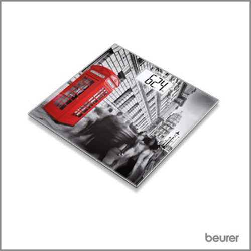 德國博依 beurer 繽紛大都會電子體重計 GS 203