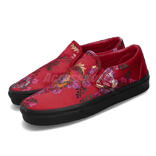 基本款 中國風 花卉圖案 緞面 刺繡 球鞋穿搭