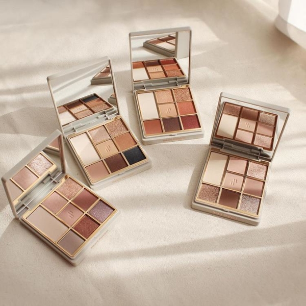 Rs Lin美妝韓系溫柔極簡風 heart percent眼影盤/多功能盤啞珠光亮片ins小眾