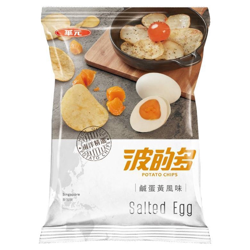 以超人氣新式鹹蛋黃調味搭配電腦精選鮮切洋芋片片片香酥夠味54g/包產地：台灣保存期限 :8個月以消費者收受日起算，至少距有效日期前79日以上△ 因電腦解析度及螢幕等問題會有色差差異，以收到的商品實品為