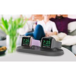 ◎雙插槽設計，雙倍便利|◎裡層精選柔軟材質，防滑耐磨損|◎磁吸設計，簡易使用好拿取品牌:AHAStyle類型:配件類別:固定支架適用品牌:Apple蘋果顏色:灰色系,粉紅色系,黑色系,藍色系實際螢幕尺