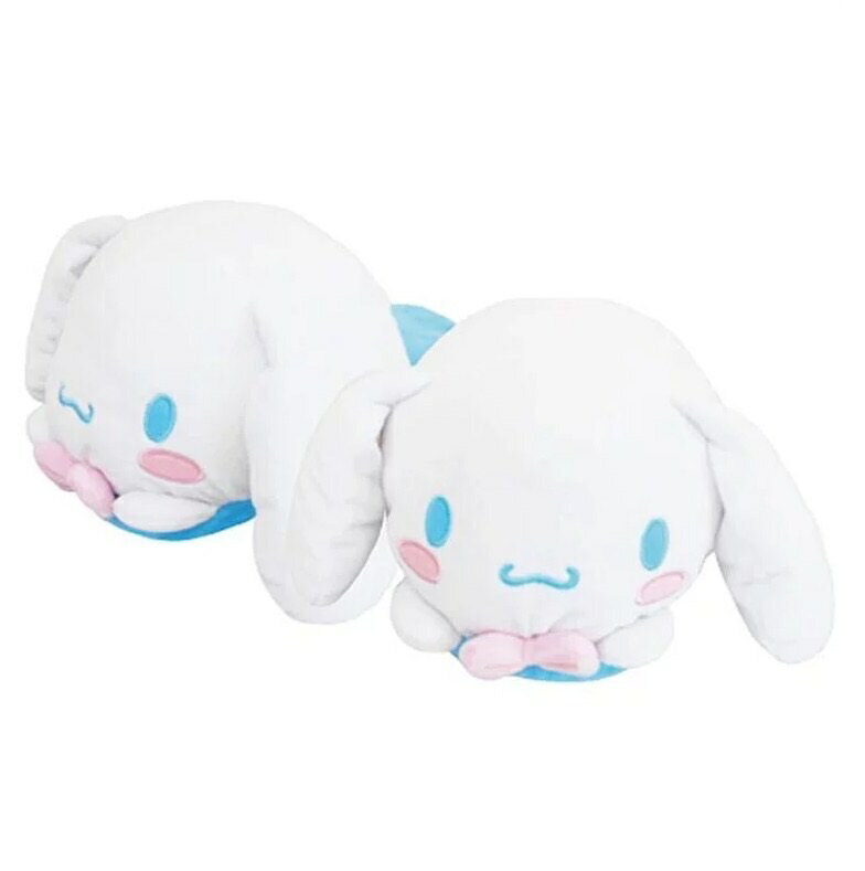 【震撼精品百貨】大耳狗_Cinnamoroll~日本Sanrio三麗鷗 大耳狗絨毛造型室內拖鞋25cm*13721