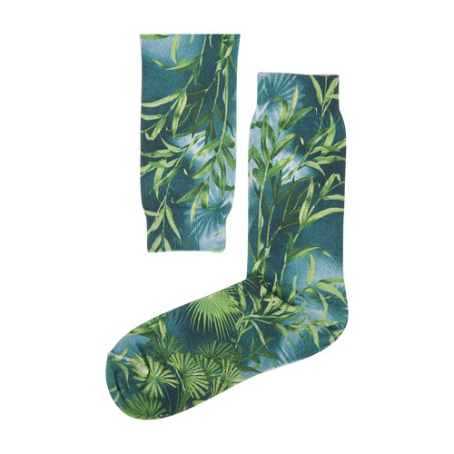 Jungle print socks