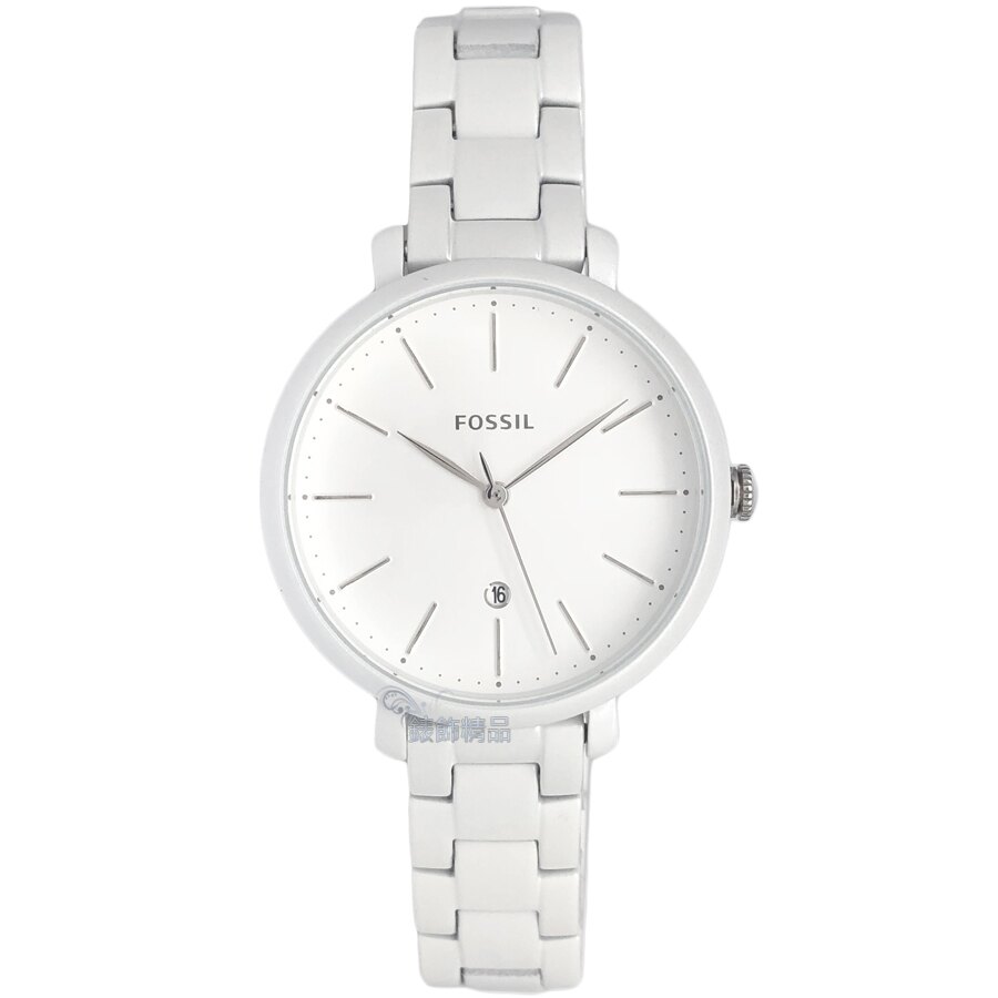 FOSSIL 手錶 ES4397 日期 亮白色 鋼帶 女錶【錶飾精品】