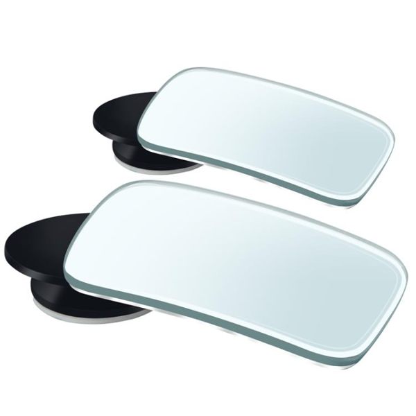 汽車小圓鏡360度可調后視鏡倒車盲點高清廣角反光輔助鏡子