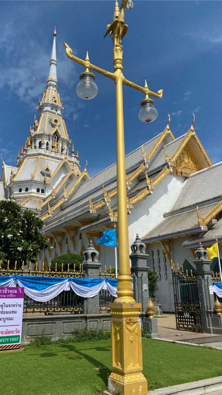 งานซ่อมเสาหงส์และเสมา-วัดโสธร