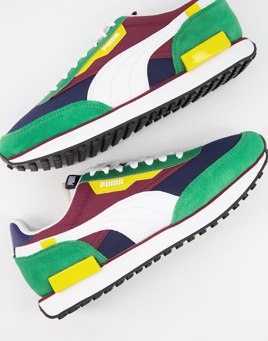 Trainers by PUMA Switch up your rotation Colour-block design Low-profile style Lace-up fastening Pad