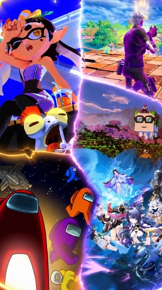 ゲームする部屋(マイクラ　スプラ　フォトナ　原神　　アモアスなどなど)　基本的になんでもok