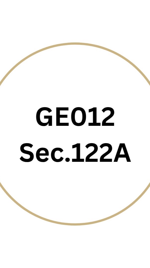 GE012 Sec.122A (S/08.40)