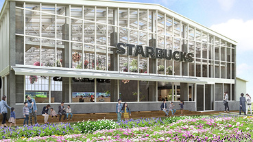 HANA・BIYORI星巴克．第一座設計在花室裡的星巴克咖啡廳！有生態園區還有餵小水獺秀？