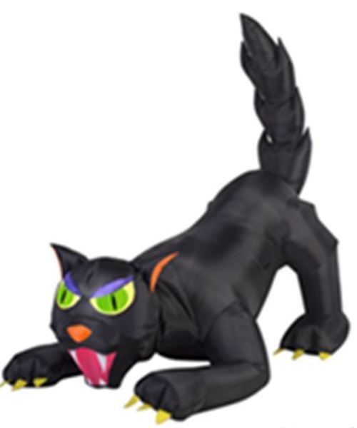 節慶王【W007881】有動作充氣黑貓擺頭，萬聖節/萬聖充氣/擺飾/好收納/會場佈置/打卡神器/拱門