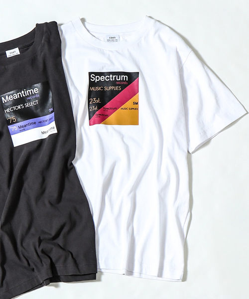 出清 唱片 印刷T恤 男 免運費 日本品牌【coen】