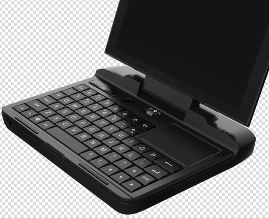 GPD MicroPC C 面鍵盤區配置依舊有所縮減並配置背光，中文注音輸入法使用者依舊需自行調適