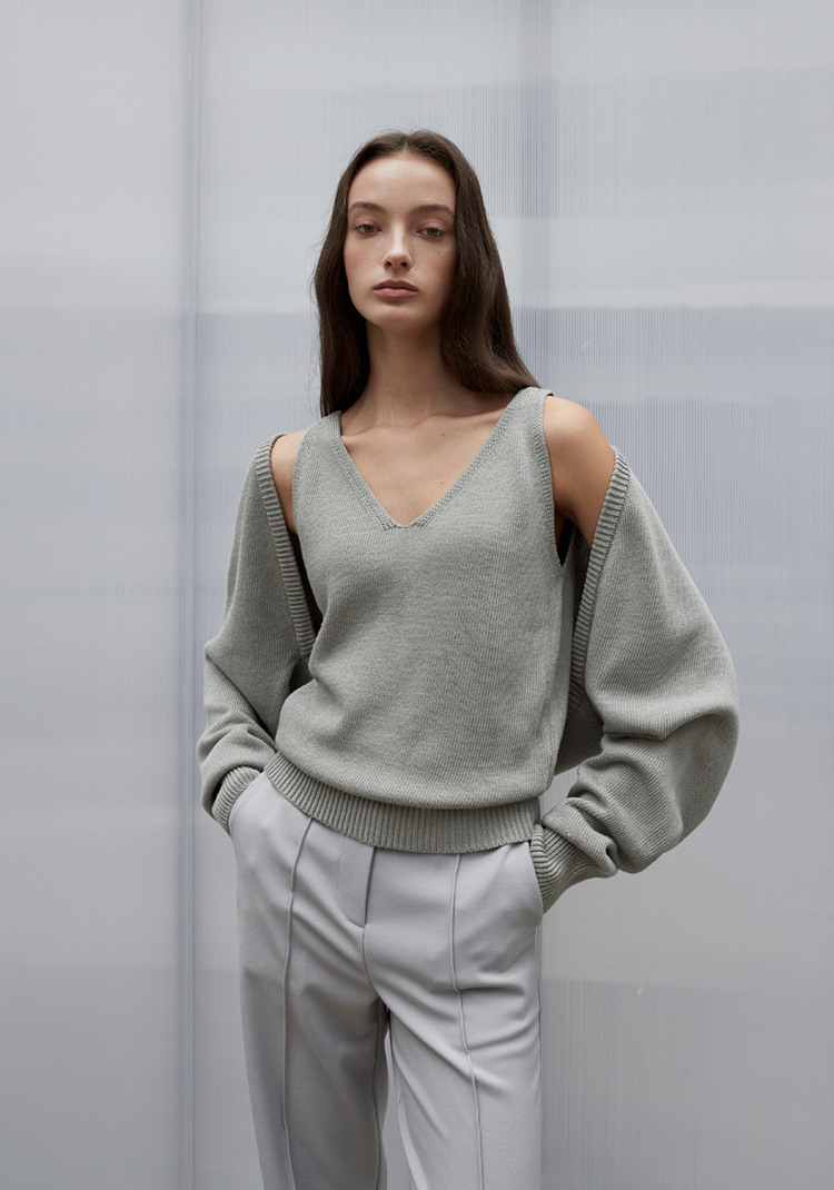 OUIE Cotton Bolero Cardigan