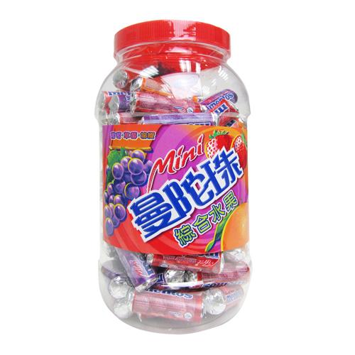 曼陀珠MentosMini-綜合口味桶裝1000g【愛買】