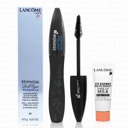 LANCOME蘭蔻 娃娃大眼防水睫毛膏#01/6.5ml(贈UV提亮素顏霜10ml)