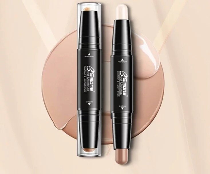 ★超葳★BSIMONE雙頭光影修容棒 遮瑕筆 輕透遮瑕立體修容