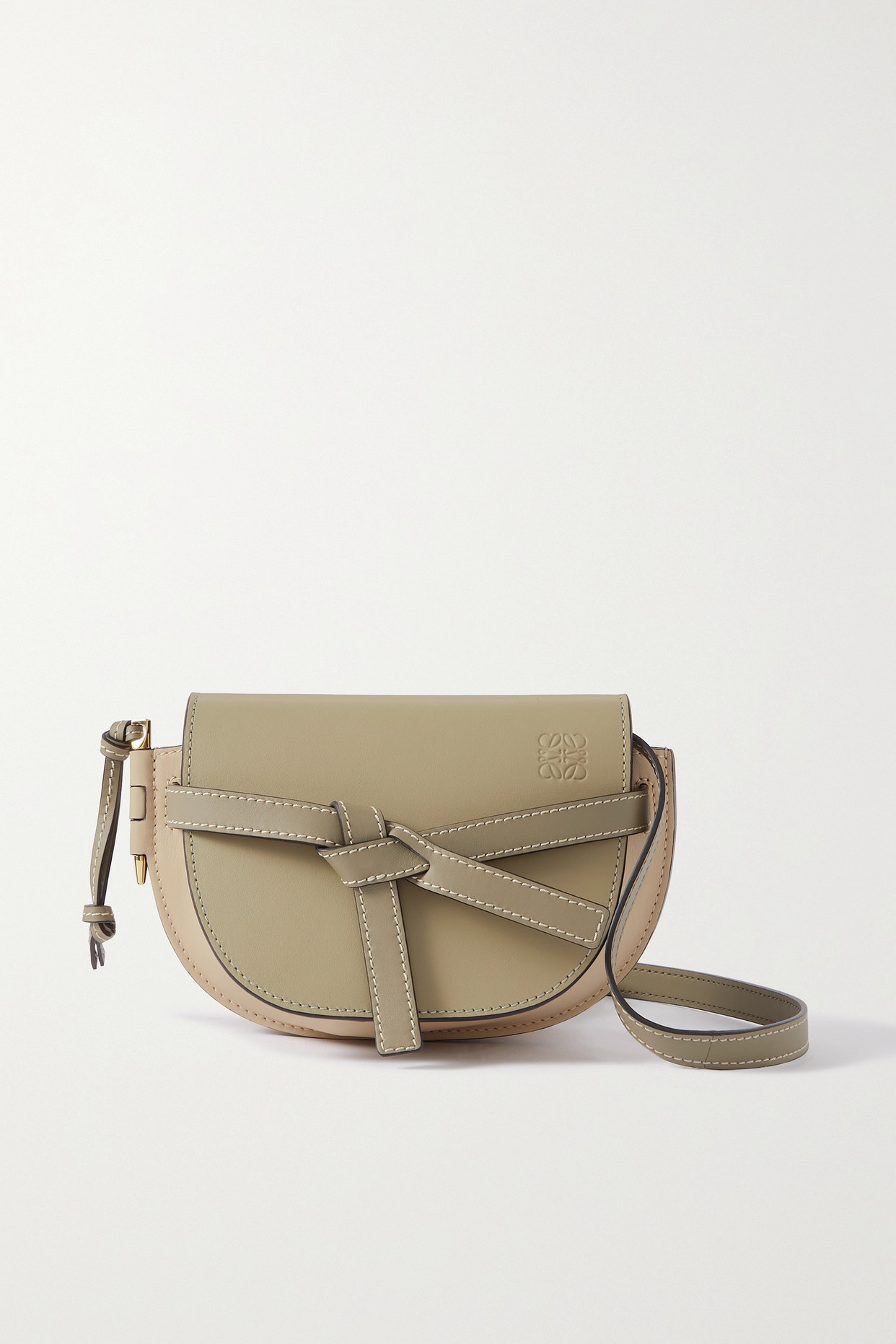 Loewe - Gate Dual Mini Leather Shoulder Bag - Beige - one size