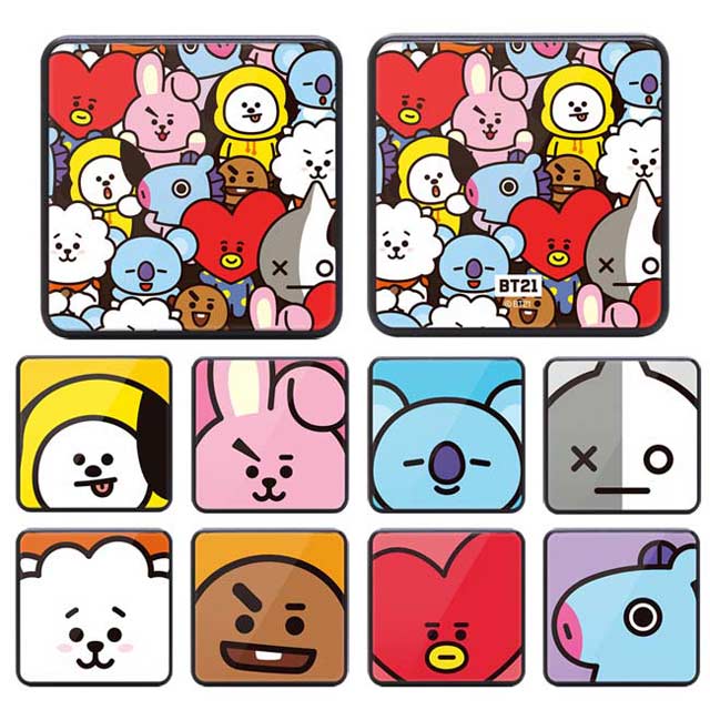 由全球第一角色品牌LINE FRIENDS與全球流行男團「BTS防彈少年團」 攜手設計的「宇宙明星BT21」角色自2017年10月推出角色貼圖後 即造成全球轟動，席捲廣大粉絲。 每款角色都是「BTS防