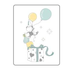 ◎韓國Petit Bird竹纖維嬰幼兒防水保潔床墊, 北歐風格設計|◎手繪圖樣,小象及大象一家玩樂的可愛模樣|◎類型:隔尿墊主材質:植物纖維材質說明:表層竹纖維棉；中間層聚酯纖維薄膜(Polyeste