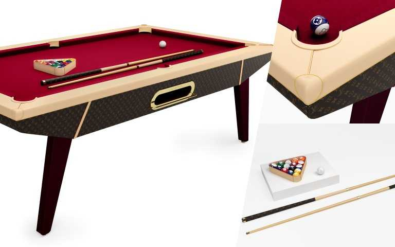 LOUIS VUITTON撞球檯，經典Monogram花紋款，約356萬元。(圖/品牌提供)